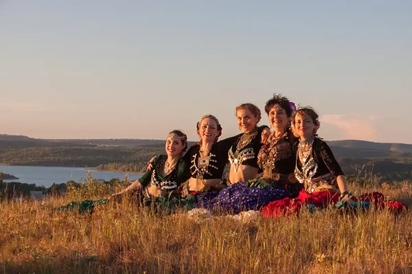 Ariadna students after dancing in nature.2018